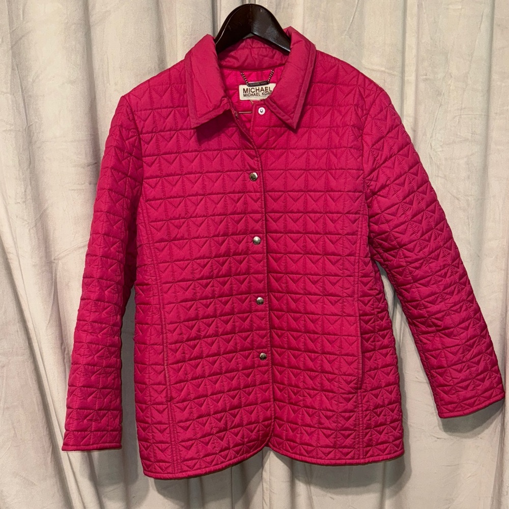 Michael Kors Fuchsia Quilted Jacket